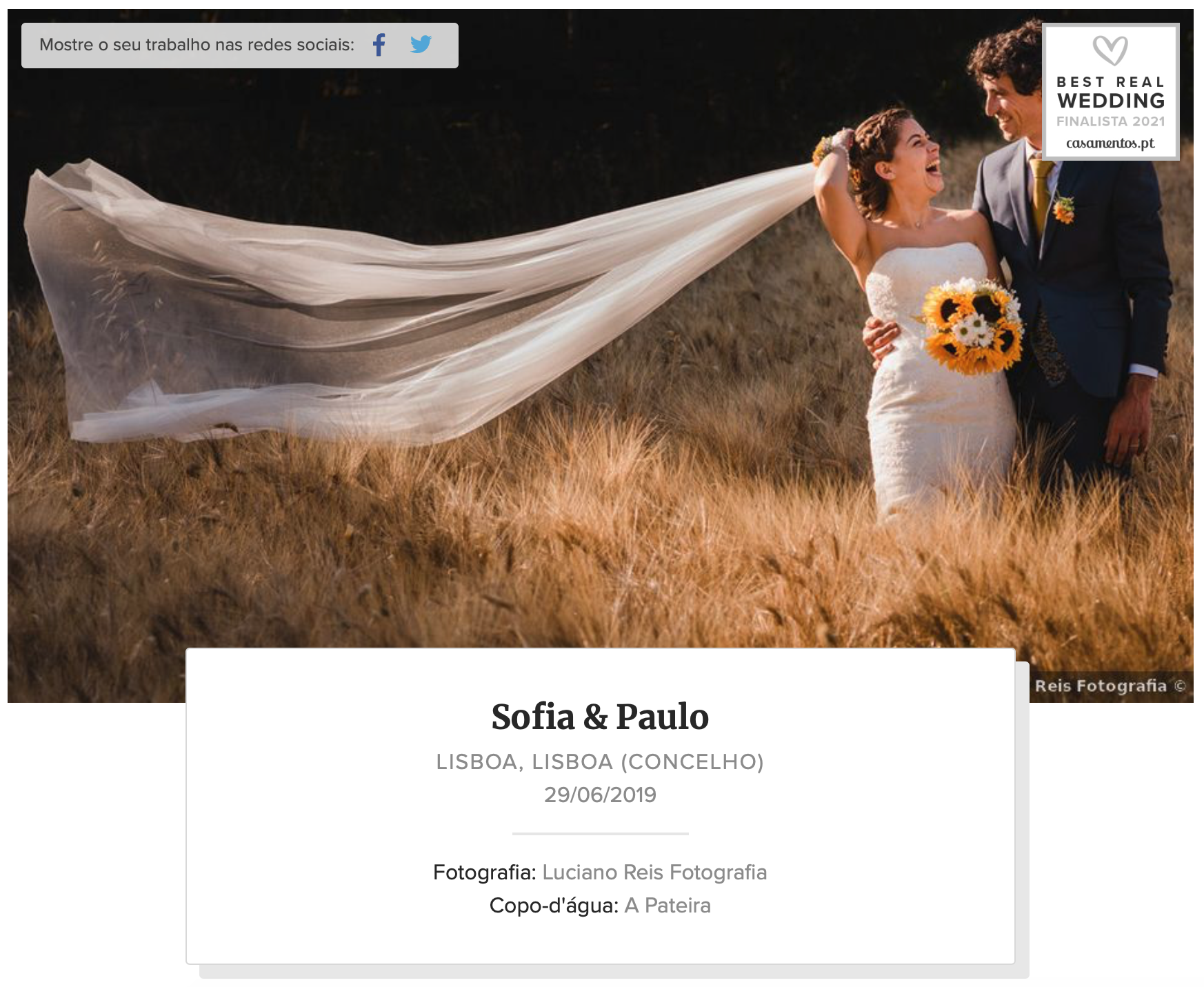 Foto Finalistas do Best Real Wedding 2021 Foto Finalistas do Best Real Wedding 2021 - Imagem 0